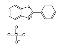 2-phenyl-1,3-benzodithiol-3-ium,perchlorate结构式