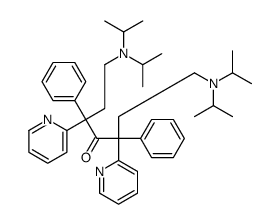 1,7-bis[di(propan-2-yl)amino]-3,5-diphenyl-3,5-dipyridin-2-ylheptan-4-one结构式