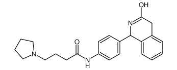 N-[4-(3-oxo-2,4-dihydro-1H-isoquinolin-1-yl)phenyl]-4-pyrrolidin-1-ylbutanamide结构式