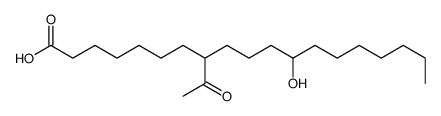 8-acetyl-12-hydroxynonadecanoic acid结构式