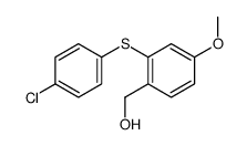 [2-(4-chlorophenyl)sulfanyl-4-methoxyphenyl]methanol Structure