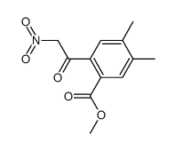 2-methoxycarbonyl-4,5-dimethyl-ω-nitroacetophenone结构式