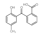 2-(2-hydroxy-5-methyl-benzoyl)benzoic acid structure