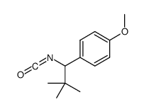 1-(1-isocyanato-2,2-dimethylpropyl)-4-methoxybenzene结构式