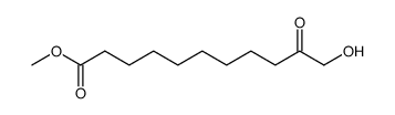 Methyl-10-keto-11-hydroxyundecanoat Structure