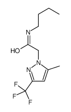 N-butyl-2-[5-methyl-3-(trifluoromethyl)pyrazol-1-yl]acetamide结构式