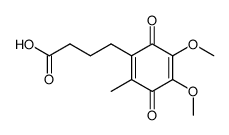 6-(3-carboxypropyl)-2,3-dimethoxy-5-Methyl-1,4-benzoquinone Structure