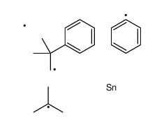 tert-butyl-methyl-(2-methyl-2-phenylpropyl)-phenylstannane结构式