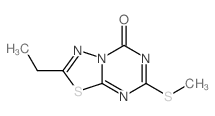 8-ethyl-4-methylsulfanyl-7-thia-1,3,5,9-tetrazabicyclo[4.3.0]nona-3,5,8-trien-2-one Structure