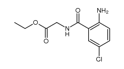 o-Amino-5-chlor-hippursaeureethylester Structure