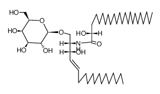 (2S)-N-[(1S,2R,3E)-1-[(β-D-Galactopyranosyloxy)methyl]-2-hydroxy-3-heptadecenyl]-2-hydroxytetracosanamide structure