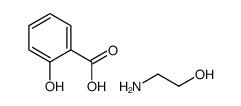 salicylic acid, compound with 2-aminoethanol (1:1) structure