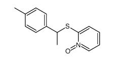 2-[1-(4-methylphenyl)ethylsulfanyl]-1-oxidopyridin-1-ium结构式