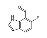 1H-Indole-7-carboxaldehyde,6-fluoro-(9CI) picture