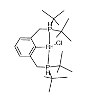 Rh(H)(Cl)[tBuPCH2(C6H3)CH2PtBu2] Structure