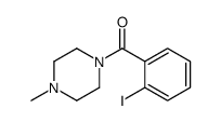 (2-iodophenyl)-(4-methylpiperazin-1-yl)methanone结构式