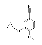3-cyclopropyloxy-4-methoxybenzonitrile结构式