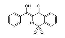 3-[hydroxy(phenyl)methylidene]-1,1-dioxo-1λ6,2-benzothiazin-4-one结构式