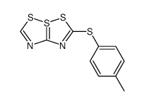 2-p-tolylsulfanyl-4λ4-[1,2,4]dithiazolo[1,5-b][1,2,4]dithiazole结构式