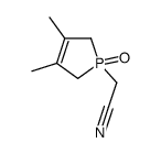 2-(3,4-dimethyl-1-oxo-2,5-dihydro-1λ5-phosphol-1-yl)acetonitrile Structure