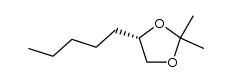 (S)-(+)-2,2-dimethyl-4-pentyl-1,3-dioxolane结构式