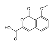 8-methoxy-1-oxoisochromene-3-carboxylic acid Structure
