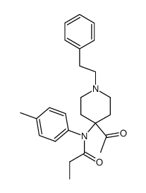 N-(4-acetyl-1-phenethyl-piperidin-4-yl)-N-p-tolyl-propionamide结构式