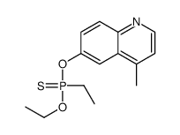 ethoxy-ethyl-(4-methylquinolin-6-yl)oxy-sulfanylidene-λ5-phosphane结构式