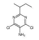 2-butan-2-yl-4,6-dichloropyrimidin-5-amine Structure