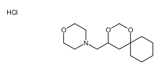 4-(1,3-dioxaspiro[5.5]undecan-4-ylmethyl)morpholine,hydrochloride结构式