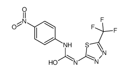 1-(4-nitrophenyl)-3-[5-(trifluoromethyl)-1,3,4-thiadiazol-2-yl]urea Structure