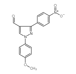 1-(4-methoxyphenyl)-3-(4-nitrophenyl)-1h-pyrazole-4-carbaldehyde结构式