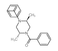 [(2R,5S)-4-benzoyl-2,5-dimethyl-piperazin-1-yl]-phenyl-methanone结构式