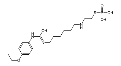 2-[6-[(4-ethoxyphenyl)carbamoylamino]hexylamino]ethylsulfanylphosphonic acid结构式