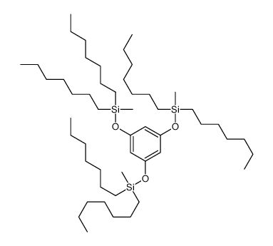 [3,5-bis[[diheptyl(methyl)silyl]oxy]phenoxy]-diheptyl-methylsilane Structure
