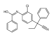 N-[2-chloro-4-(1-cyano-1-phenylpropyl)phenyl]benzamide Structure