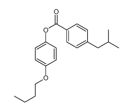 (4-butoxyphenyl) 4-(2-methylpropyl)benzoate Structure