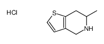 6-methyl-4,5,6,7-tetrahydrothieno[3,2-c]pyridine,hydrochloride Structure