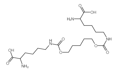 2-amino-6-[5-[(5-amino-5-carboxy-pentyl)carbamoyloxy]pentoxycarbonylamino]hexanoic acid结构式