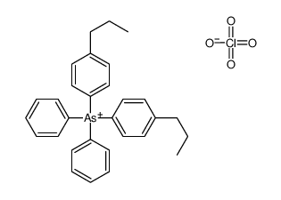 diphenyl-bis(4-propylphenyl)arsanium,perchlorate Structure