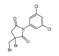 3-bromo-3-(bromomethyl)-1-(3,5-dichlorophenyl)pyrrolidine-2,5-dione结构式