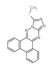 12-methylsulfanyl-phenanthro[9,10-e][1,2,4]triazolo[4,3-b][1,2,4]triazine结构式