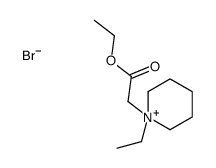 ethyl 2-(1-ethylpiperidin-1-ium-1-yl)acetate,bromide Structure