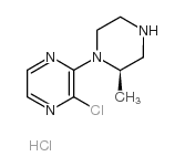2-chloro-3-[(2R)-2-methylpiperazin-1-yl]pyrazine,hydrochloride Structure