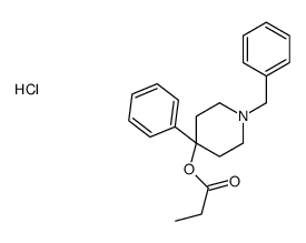 (1-benzyl-4-phenylpiperidin-4-yl) propanoate,hydrochloride Structure