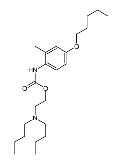 2-(dibutylamino)ethyl N-(2-methyl-4-pentoxyphenyl)carbamate Structure