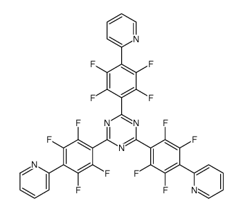 2,4,6-tris(2,3,5,6-tetrafluoro-4-pyridin-2-ylphenyl)-1,3,5-triazine Structure