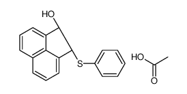 acetic acid,(1R,2R)-2-phenylsulfanyl-1,2-dihydroacenaphthylen-1-ol结构式