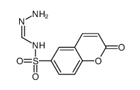 N-amino-N'-(2-oxochromen-6-yl)sulfonylmethanimidamide结构式