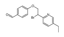 4-[2-bromo-2-(5-ethylpyridin-2-yl)ethoxy]benzaldehyde Structure